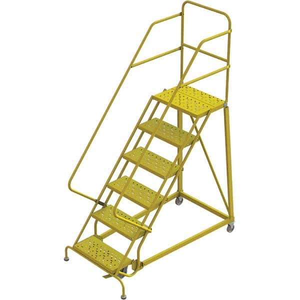 TRI-ARC - Rolling & Wall Mounted Ladders & Platforms Type: Stairway Slope Ladder Style: Forward Descent 50 Degree Incline - Apex Tool & Supply