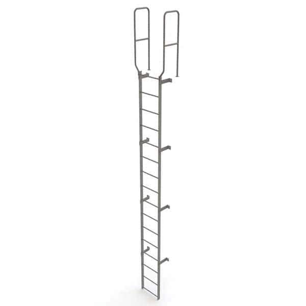 TRI-ARC - Rolling & Wall Mounted Ladders & Platforms Type: Fixed Ladder Style: Safety Cage - Apex Tool & Supply