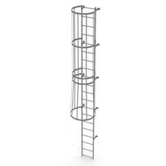 TRI-ARC - Rolling & Wall Mounted Ladders & Platforms Type: Fixed Ladder Style: Safety Cage - Apex Tool & Supply