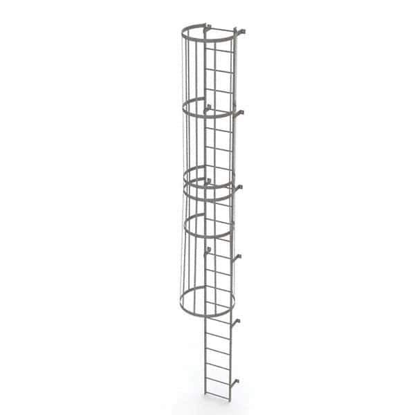 TRI-ARC - Rolling & Wall Mounted Ladders & Platforms Type: Fixed Ladder Style: Safety Cage - Apex Tool & Supply