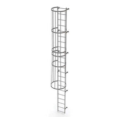 TRI-ARC - Rolling & Wall Mounted Ladders & Platforms Type: Fixed Ladder Style: Safety Cage - Apex Tool & Supply