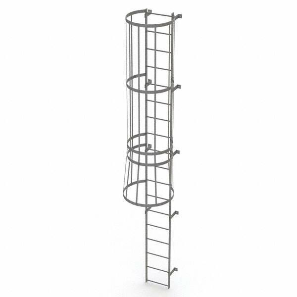 TRI-ARC - Rolling & Wall Mounted Ladders & Platforms Type: Fixed Ladder Style: Safety Cage - Apex Tool & Supply
