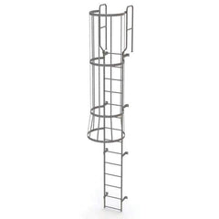 TRI-ARC - Rolling & Wall Mounted Ladders & Platforms Type: Fixed Ladder Style: Safety Cage - Apex Tool & Supply