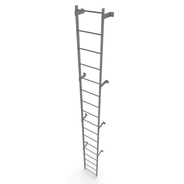 TRI-ARC - Rolling & Wall Mounted Ladders & Platforms Type: Fixed Ladder Style: Safety Cage - Apex Tool & Supply