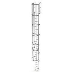 TRI-ARC - Rolling & Wall Mounted Ladders & Platforms Type: Fixed Ladder Style: Safety Cage - Apex Tool & Supply