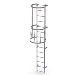 TRI-ARC - Rolling & Wall Mounted Ladders & Platforms Type: Fixed Ladder Style: Safety Cage - Apex Tool & Supply
