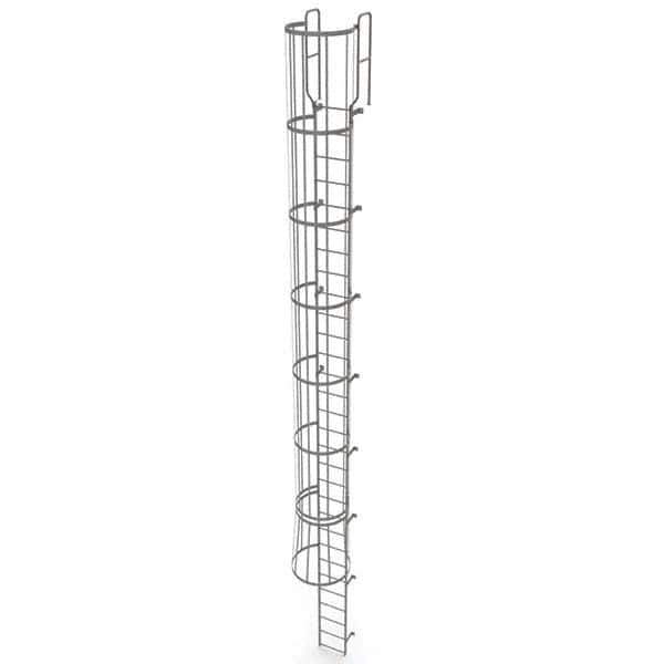 TRI-ARC - Rolling & Wall Mounted Ladders & Platforms Type: Fixed Ladder Style: Safety Cage - Apex Tool & Supply
