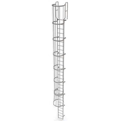 TRI-ARC - Rolling & Wall Mounted Ladders & Platforms Type: Fixed Ladder Style: Safety Cage - Apex Tool & Supply