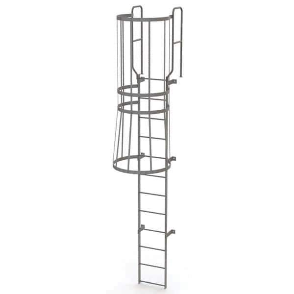TRI-ARC - Rolling & Wall Mounted Ladders & Platforms Type: Fixed Ladder Style: Safety Cage - Apex Tool & Supply