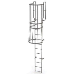TRI-ARC - Rolling & Wall Mounted Ladders & Platforms Type: Fixed Ladder Style: Safety Cage - Apex Tool & Supply