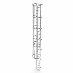 TRI-ARC - Rolling & Wall Mounted Ladders & Platforms Type: Fixed Ladder Style: Safety Cage - Apex Tool & Supply