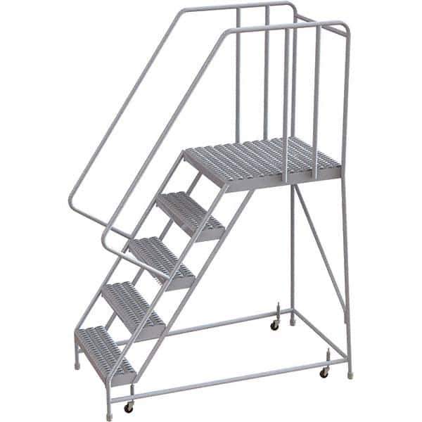 TRI-ARC - Rolling & Wall Mounted Ladders & Platforms Type: Rolling Warehouse Ladder Style: Rolling Safety Ladder - Apex Tool & Supply