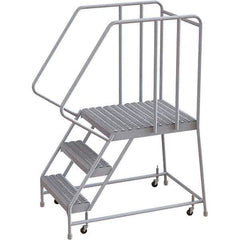 TRI-ARC - Rolling & Wall Mounted Ladders & Platforms Type: Rolling Warehouse Ladder Style: Rolling Safety Ladder - Apex Tool & Supply