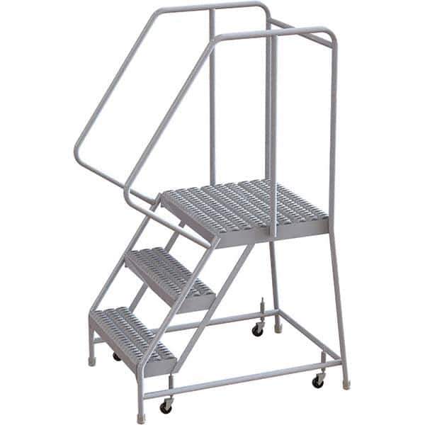 TRI-ARC - Rolling & Wall Mounted Ladders & Platforms Type: Rolling Warehouse Ladder Style: Rolling Safety Ladder - Apex Tool & Supply