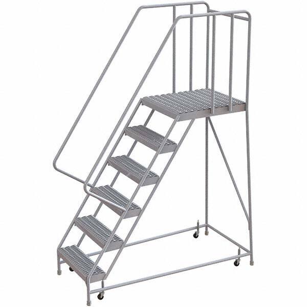 TRI-ARC - Rolling & Wall Mounted Ladders & Platforms Type: Rolling Warehouse Ladder Style: Rolling Safety Ladder - Apex Tool & Supply