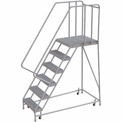 TRI-ARC - Rolling & Wall Mounted Ladders & Platforms Type: Rolling Warehouse Ladder Style: Rolling Safety Ladder - Apex Tool & Supply
