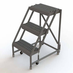 TRI-ARC - Rolling & Wall Mounted Ladders & Platforms Type: Rolling Warehouse Ladder Style: Rolling Platform Ladder - Apex Tool & Supply