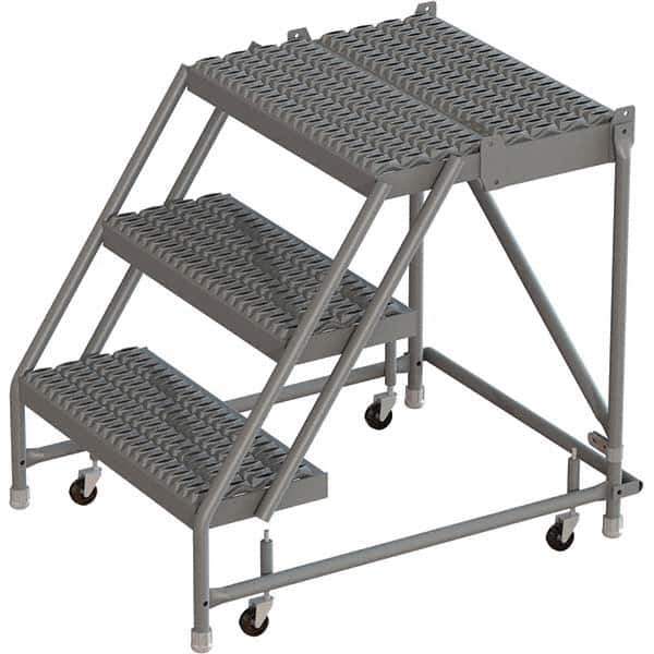 TRI-ARC - Rolling & Wall Mounted Ladders & Platforms Type: Rolling Warehouse Ladder Style: Rolling Platform Ladder - Apex Tool & Supply