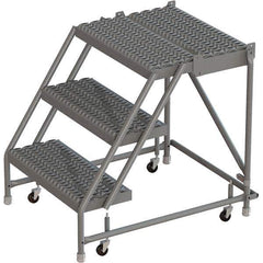TRI-ARC - Rolling & Wall Mounted Ladders & Platforms Type: Rolling Warehouse Ladder Style: Rolling Platform Ladder - Apex Tool & Supply