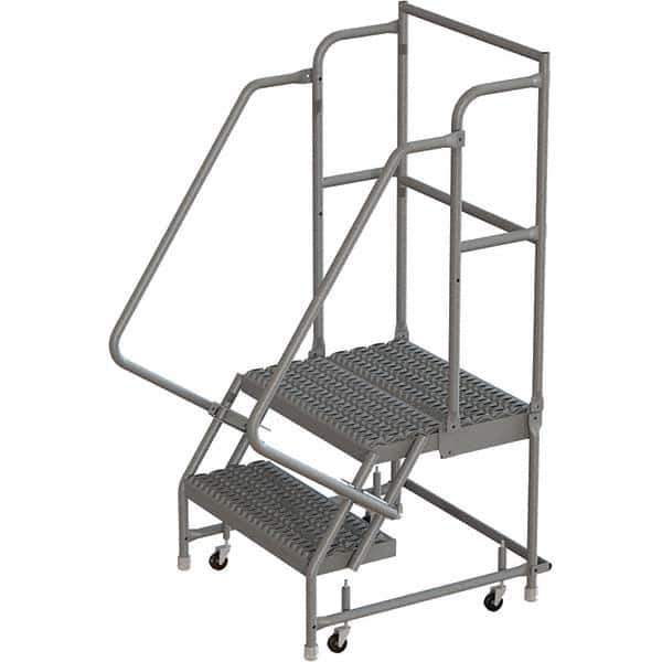 TRI-ARC - Rolling & Wall Mounted Ladders & Platforms Type: Rolling Warehouse Ladder Style: Rolling Platform Ladder - Apex Tool & Supply