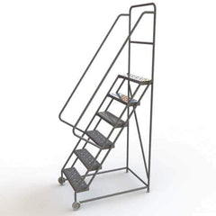 TRI-ARC - Rolling & Wall Mounted Ladders & Platforms Type: TiltNRoll Rolling Ladder Style: Tilt & Roll Safety Ladder - Apex Tool & Supply