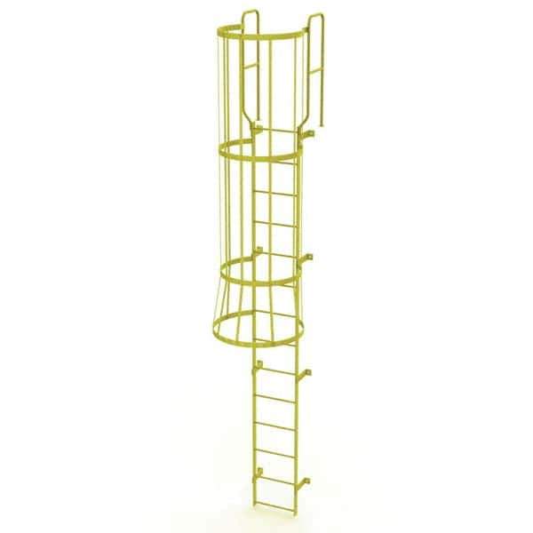 TRI-ARC - Rolling & Wall Mounted Ladders & Platforms Type: Fixed Ladder Style: Safety Cage - Apex Tool & Supply