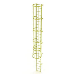 TRI-ARC - Rolling & Wall Mounted Ladders & Platforms Type: Fixed Ladder Style: Safety Cage - Apex Tool & Supply