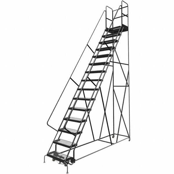 TRI-ARC - Rolling & Wall Mounted Ladders & Platforms Type: Rolling Warehouse Ladder Style: Rolling Platform Ladder - Apex Tool & Supply