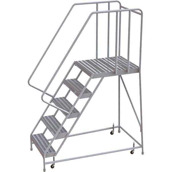 TRI-ARC - Rolling & Wall Mounted Ladders & Platforms Type: Rolling Warehouse Ladder Style: Rolling Safety Ladder - Apex Tool & Supply