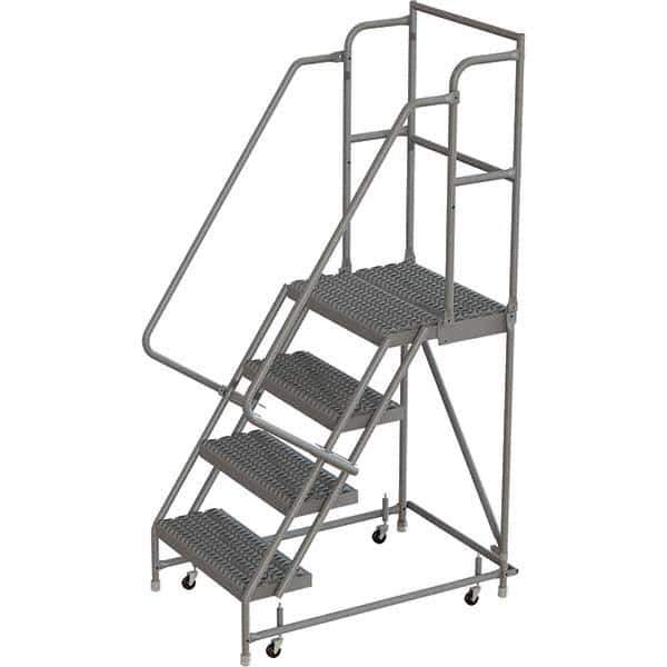 TRI-ARC - Rolling & Wall Mounted Ladders & Platforms Type: Rolling Warehouse Ladder Style: Rolling Platform Ladder - Apex Tool & Supply