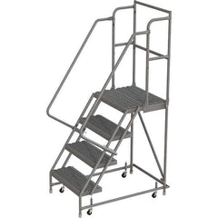 TRI-ARC - Rolling & Wall Mounted Ladders & Platforms Type: Rolling Warehouse Ladder Style: Rolling Platform Ladder - Apex Tool & Supply