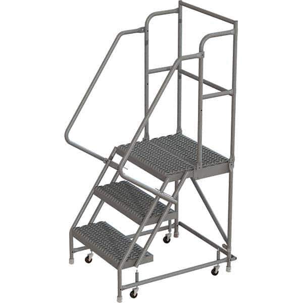 TRI-ARC - Rolling & Wall Mounted Ladders & Platforms Type: Rolling Warehouse Ladder Style: Rolling Platform Ladder - Apex Tool & Supply