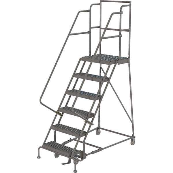 TRI-ARC - Rolling & Wall Mounted Ladders & Platforms Type: Rolling Warehouse Ladder Style: Rolling Platform Ladder - Apex Tool & Supply
