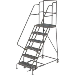 TRI-ARC - Rolling & Wall Mounted Ladders & Platforms Type: Rolling Warehouse Ladder Style: Rolling Platform Ladder - Apex Tool & Supply