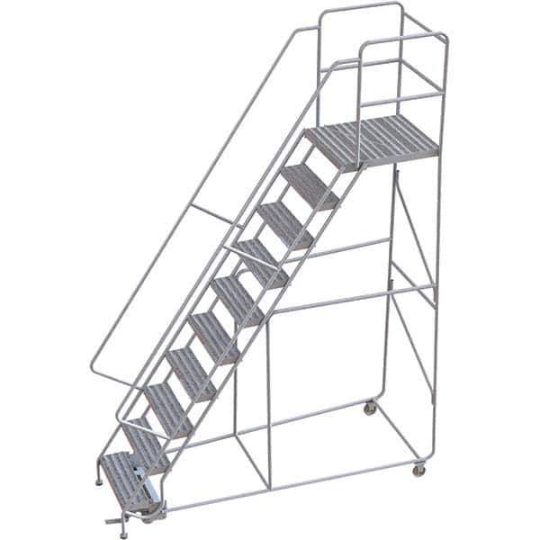 TRI-ARC - Rolling & Wall Mounted Ladders & Platforms Type: Rolling Warehouse Ladder Style: Rolling Safety Ladder - Apex Tool & Supply