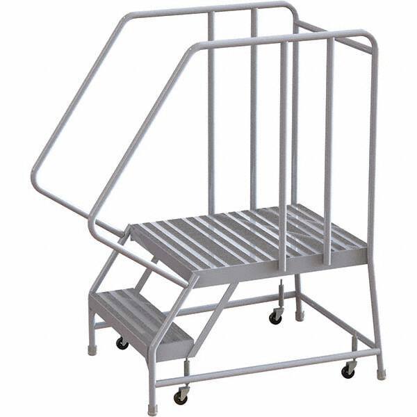 TRI-ARC - Rolling & Wall Mounted Ladders & Platforms Type: Rolling Warehouse Ladder Style: Rolling Safety Ladder - Apex Tool & Supply