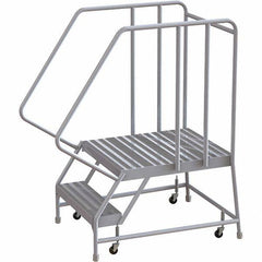 TRI-ARC - Rolling & Wall Mounted Ladders & Platforms Type: Rolling Warehouse Ladder Style: Rolling Safety Ladder - Apex Tool & Supply