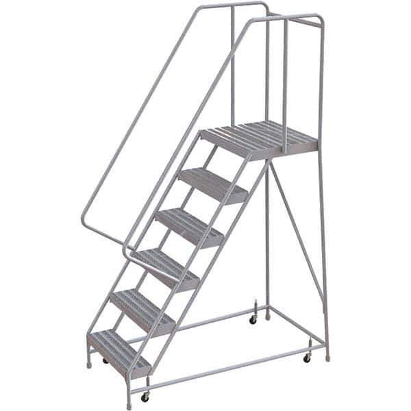TRI-ARC - Rolling & Wall Mounted Ladders & Platforms Type: Rolling Warehouse Ladder Style: Rolling Safety Ladder - Apex Tool & Supply