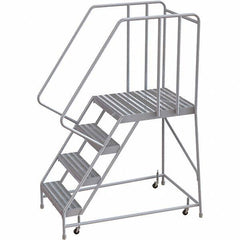 TRI-ARC - Rolling & Wall Mounted Ladders & Platforms Type: Rolling Warehouse Ladder Style: Rolling Safety Ladder - Apex Tool & Supply