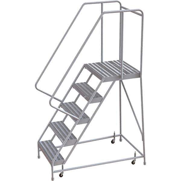 TRI-ARC - Rolling & Wall Mounted Ladders & Platforms Type: Rolling Warehouse Ladder Style: Rolling Safety Ladder - Apex Tool & Supply