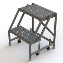 TRI-ARC - Rolling & Wall Mounted Ladders & Platforms Type: Rolling Warehouse Ladder Style: Rolling Platform Ladder - Apex Tool & Supply