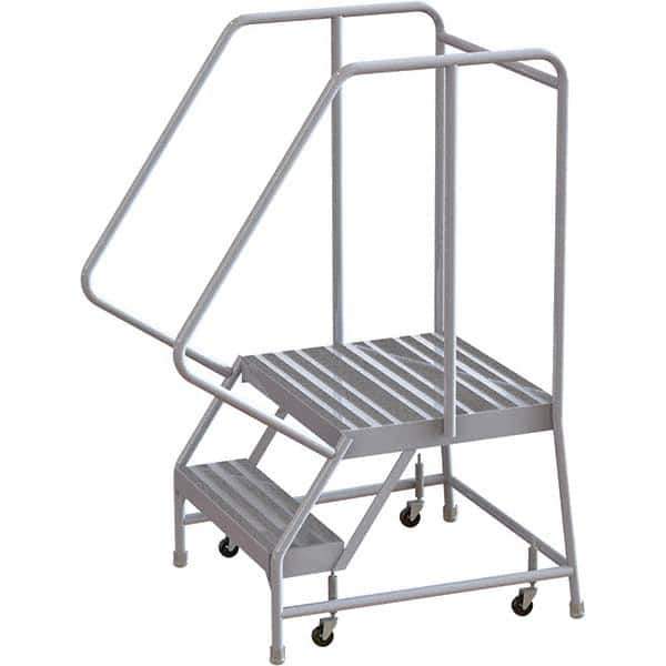 TRI-ARC - Rolling & Wall Mounted Ladders & Platforms Type: Rolling Warehouse Ladder Style: Rolling Safety Ladder - Apex Tool & Supply