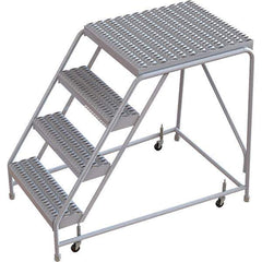 TRI-ARC - Rolling & Wall Mounted Ladders & Platforms Type: Rolling Warehouse Ladder Style: Rolling Safety Ladder - Apex Tool & Supply