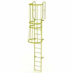 TRI-ARC - Rolling & Wall Mounted Ladders & Platforms Type: Fixed Ladder Style: Safety Cage - Apex Tool & Supply