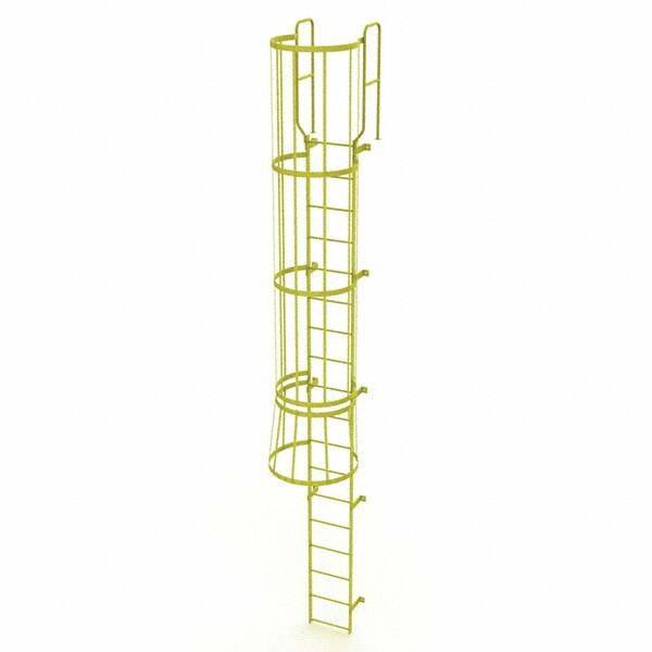 TRI-ARC - Rolling & Wall Mounted Ladders & Platforms Type: Fixed Ladder Style: Safety Cage - Apex Tool & Supply