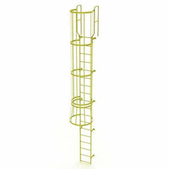 TRI-ARC - Rolling & Wall Mounted Ladders & Platforms Type: Fixed Ladder Style: Safety Cage - Apex Tool & Supply