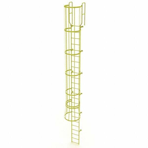 TRI-ARC - Rolling & Wall Mounted Ladders & Platforms Type: Fixed Ladder Style: Safety Cage - Apex Tool & Supply