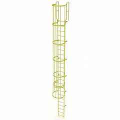 TRI-ARC - Rolling & Wall Mounted Ladders & Platforms Type: Fixed Ladder Style: Safety Cage - Apex Tool & Supply