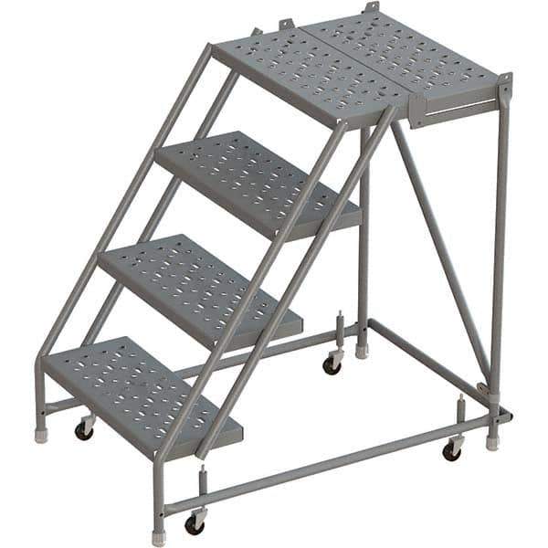 TRI-ARC - Rolling & Wall Mounted Ladders & Platforms Type: Rolling Warehouse Ladder Style: Rolling Platform Ladder - Apex Tool & Supply