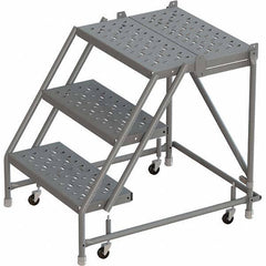 TRI-ARC - Rolling & Wall Mounted Ladders & Platforms Type: Rolling Warehouse Ladder Style: Rolling Platform Ladder - Apex Tool & Supply